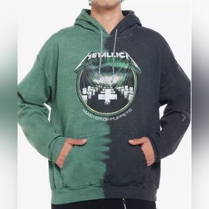 Hot Topic Metallica Master of Puppets Split-Dye Hoodie Mes Size Medium UNISEX